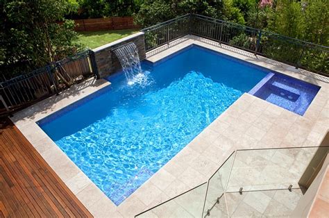 The cost for a horizontal slit waterfall starts around $200, while the. Fully-tiled spa - Oatley - Crystal Pools | Pool water ...