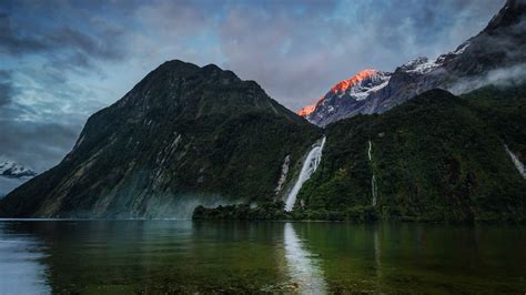 Waterfall In New Zealand Macbook Air Wallpaper Download Allmacwallpaper