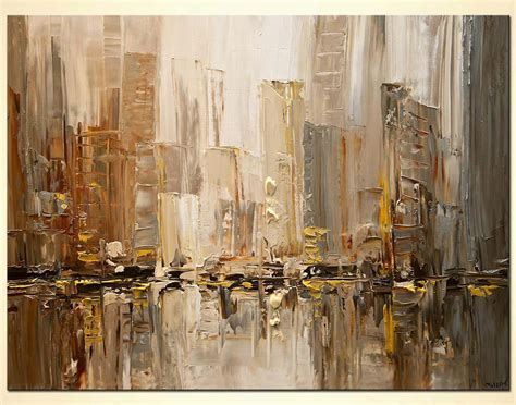 Painting For Sale Original Contemporary City Abstract