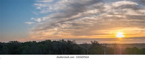 Warm Sunrise Sun Rasing Over Cedar Stock Photo Edit Now 1315437614