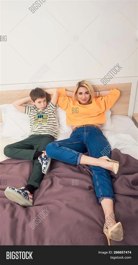 mother son having fun image and photo free trial bigstock