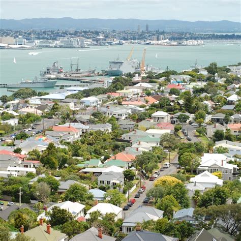 View Of Devonport Suburbs In Auckland Stock Photo Image Of Horizon