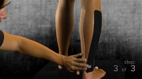 Calf Strain Taping Instructions Using Strengthtape Kinesiology Tape