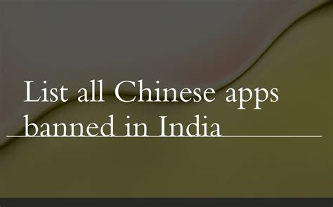 List Of All Banned Chinese Apps In India By Government H2s Media