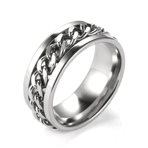 Compare Prices On Mens Spinner Ring Online Shoppingbuy Low Price Intended For Mens Spinning Wedding Bands 