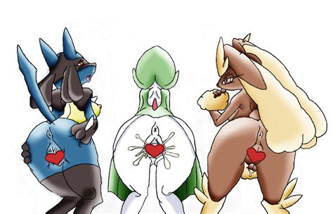 Rule 34 Gardevoir Lopunny Lucario Mewtwox Nintendo Pokemon 408296