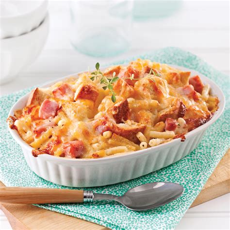 Macaroni au fromage style croque-monsieur