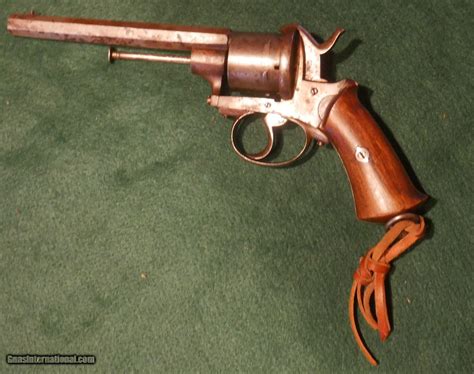 Early European Double Action Pinfire Revolver