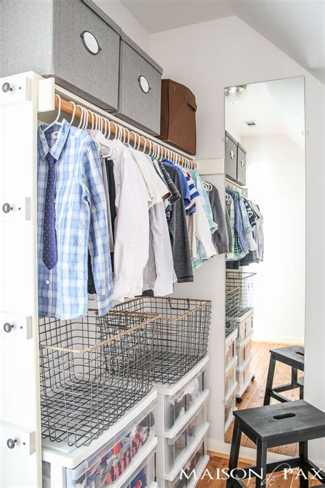 Get inspired with kids bedroom, closet ideas and photos for your home refresh or remodel. 10 Tips for Organizing Kids' Closets - Maison de Pax