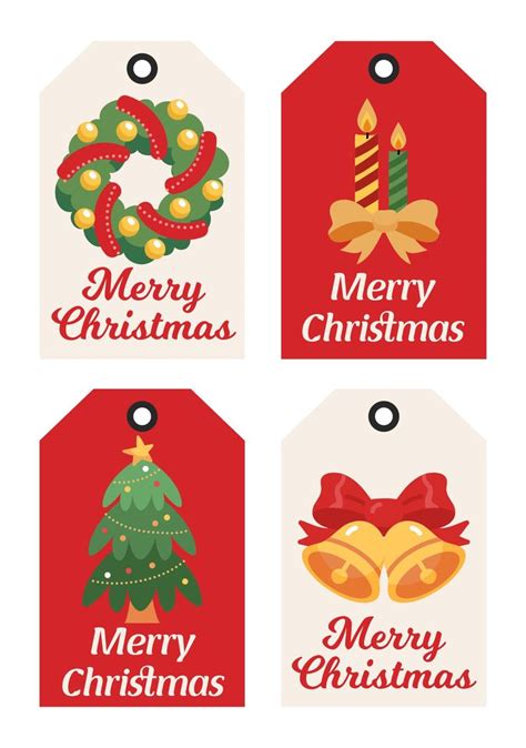 10 Best Christmas Printable Labels Templates Pdf For Free At Pri