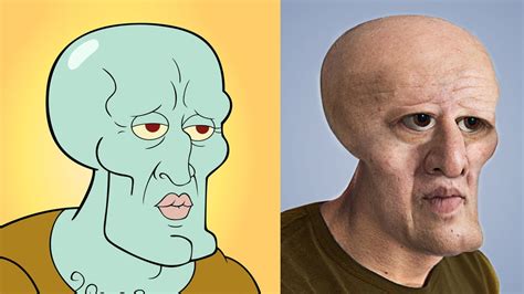 Handsome Squidward In Real Life Human Humanizing Characters