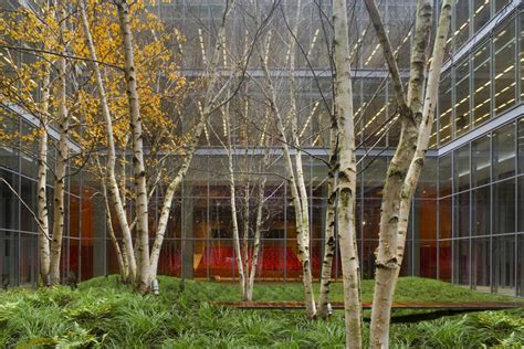 The New York Times Building Lobby Garden Hm White Site Architects