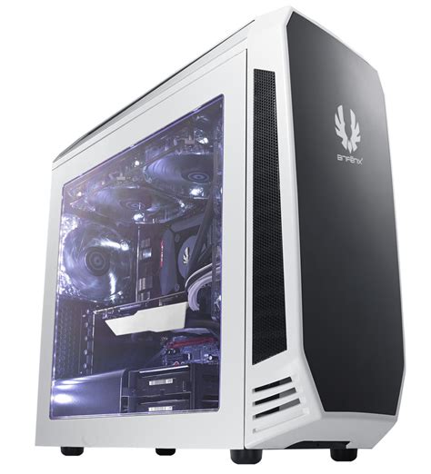 An inverted pc case is a computer case that has an inverse layout design, which means the motherboard and components in it are installed upside down (facing down), which is opposite to the traditional way of mounting of components, which is in an upright manner. BitFenix AEGIS MATX White Windowed Gaming Case