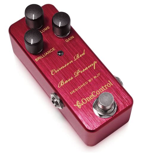 It offers a sleek interface from where. One Control Crimson Red Bass Preamp - tgt11