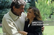Close up Myriam Boyer et son compagnon John Berry le 12 juin 1985 en ...
