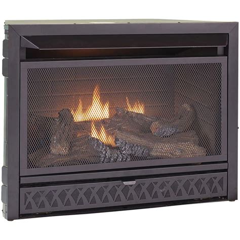 The blower motor supplements the heat produced by the gas burners by pushing air with a fan. ProCom Gas Fireplace Insert Duel Fuel Technology - 26,000 ...