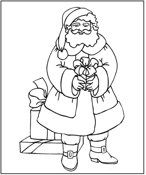 Here's a coloring image of a jolly santa claus grinning ear to ear. Santa Coloring Pages - 2018