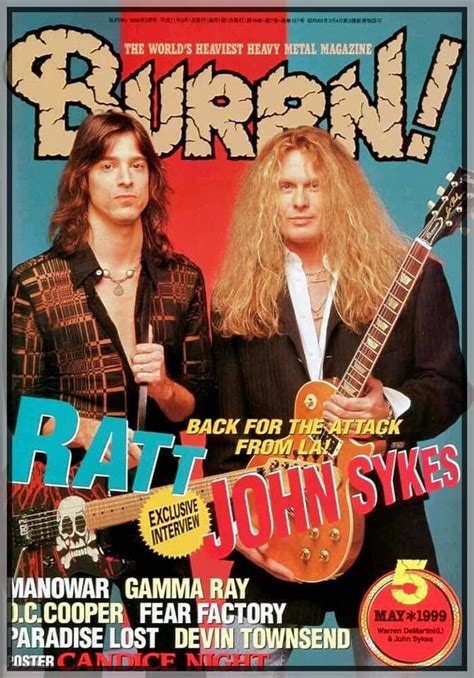 Pin By Debbie Mierow On John J Sykes Metal Magazine Hard Rock Hot Band