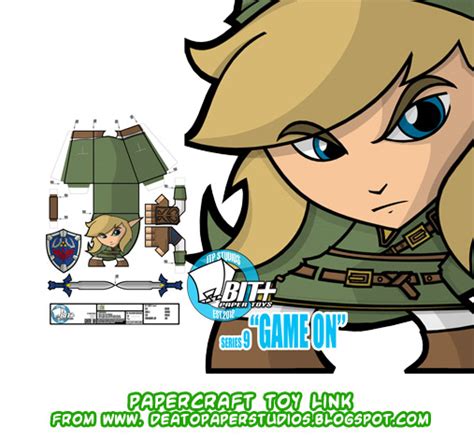 ninjatoes papercraft weblog the legend of zelda link papercraft toy