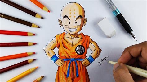 You can edit any of drawings via our online image editor before downloading. How to draw KRILLIN from DRAGON BALL Z  DBZ Character drawing  - YouTube