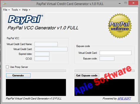 As a result, a credit card cannot be made; Virtual Credit Card Generator