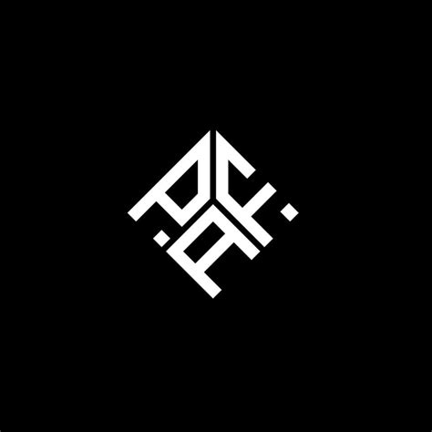 Paf Letter Logo Design On Black Background Paf Creative Initials