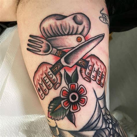 25 Salty Chef Tattoo Ideas That Celebrate A Love Of Cooking