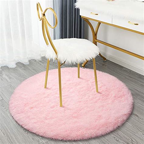 Terrug Fluffy Area Rug For Bedroom Living Roomsoft Circle Girls Rugs