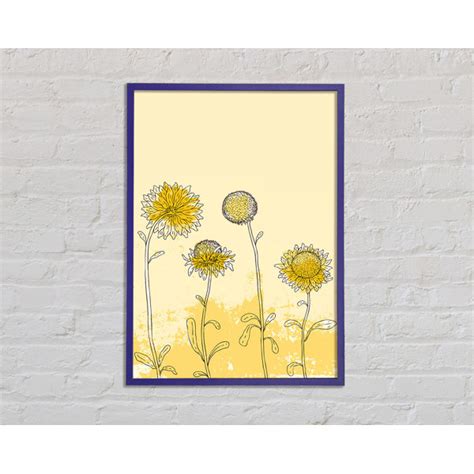 Ophelia And Co Sunflower Meadow Single Picture Frame Art Prints
