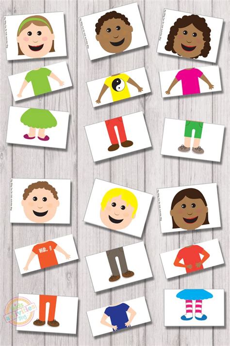 Download free game alphabet puzzles for toddlers 1.0.9 for your android phone or tablet, file size: Mix and Match Puzzles {Free Kids Printable} - Kids Activ ...