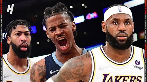 Memphis Grizzlies Vs Los Angeles Lakers Full Game Highlights