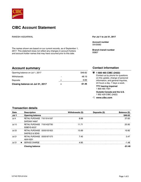 Editable Printable Citibank Bank Statement Pdf Printable Templates