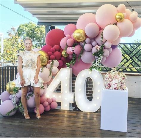 Pin By Kavitha Vudu On Balloons 40th Birthday Party Decorations 40th