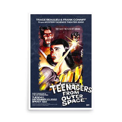 The Mads Are Back Poster Print Teenagers From Outer Space Dumb Industries