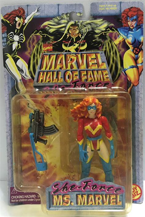 Tas032373 1997 Toy Biz Marvel Hall Of Fame She Force Ms Marvel