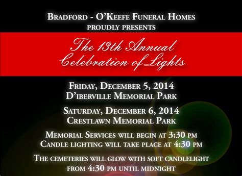 The 13th Annual... - Bradford-O'Keefe Funeral Homes