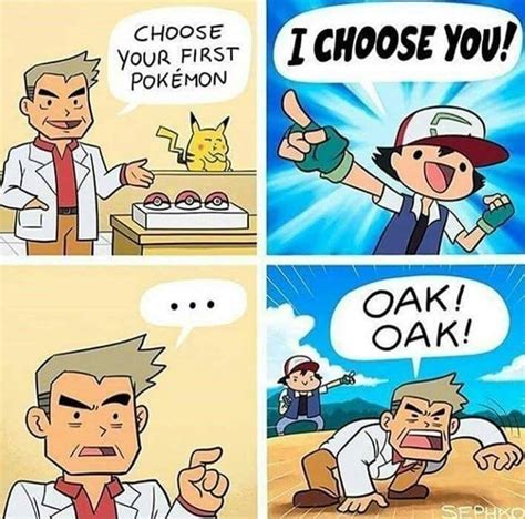 comics about pokemon and their differences in the same language with caption that reads choose