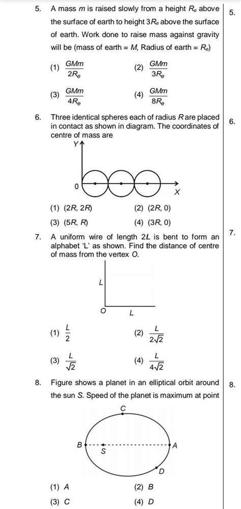 Three Identical Spheres Each Of Radius R Are Placed In Contact As Shown I