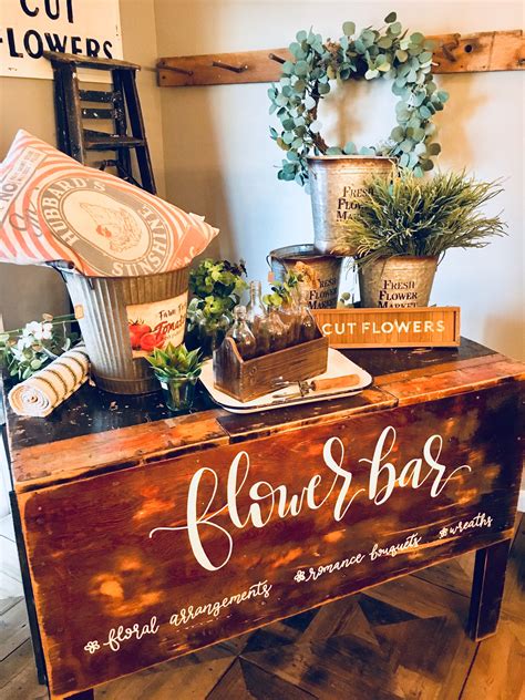Feb 02, 2016 · crops & flowers. Flower Bar shop display | Decor display, Bouquet bar ...