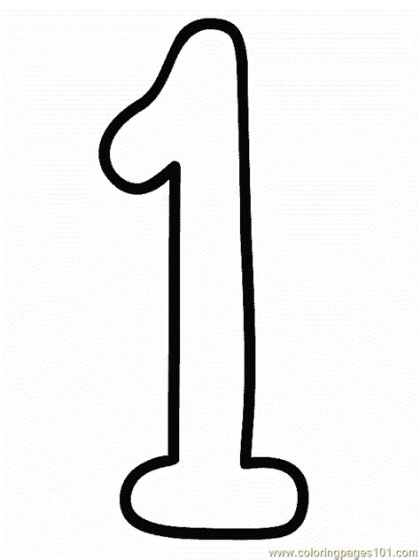 Space available on front cover for imprint. 1(1) Coloring Page - Free Numbers Coloring Pages ...