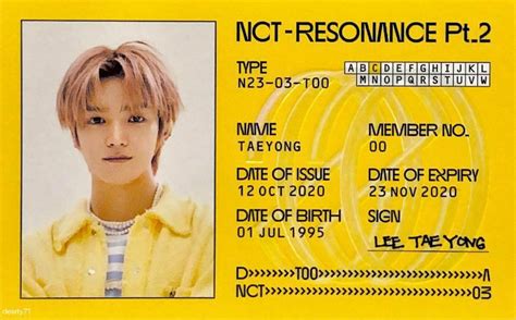 Taeyong Id Card : Kpop Nct 127 Pvc Photo Card Nct127 Autograph Photocard Taeyong Haechan Jungwoo