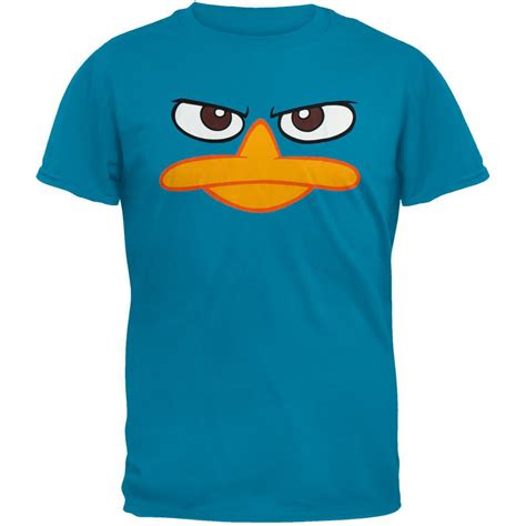 Phineas And Ferb Perry The Platypus Face T Shirt X Large