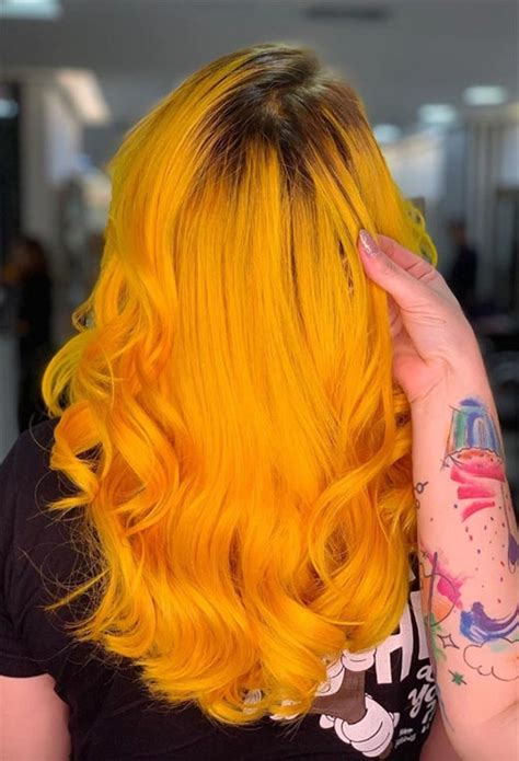 61 Sunshine Yellow Hair Color Shades To Liven Up Your Look Lookart
