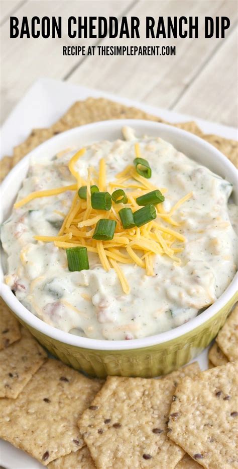 Bacon Ranch Cheese Dip Recipe For Game Day Entertaining The Simple Parent