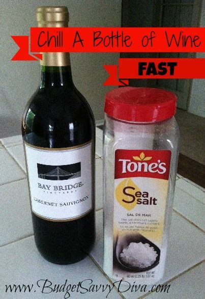 How To Quickly Chill A Bottle Of Wine Wine Facts Salt And Ice Wine