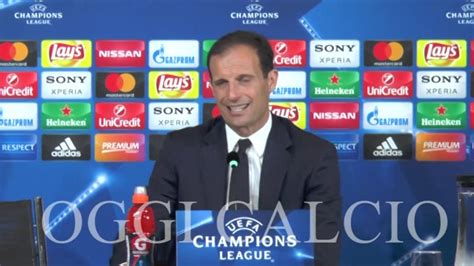Se avete bisogno di un allenatore che fa giocà male, malissimo, ma vince, non sono a disposizione. CONFERENZA STAMPA ALLEGRI POST JUVENTUS BARCELLONA - YouTube