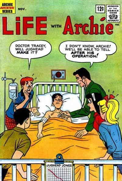 life with archie 17 poor archie low grade comic november 1962 hospital bed comic books