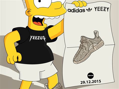 Bart Simpson X Yeezy Boost 350 Oxford Tan On Behance