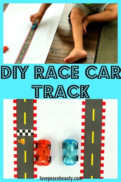 Diy Race Car Track For Kids Car Tracks For Kids Learning Games For