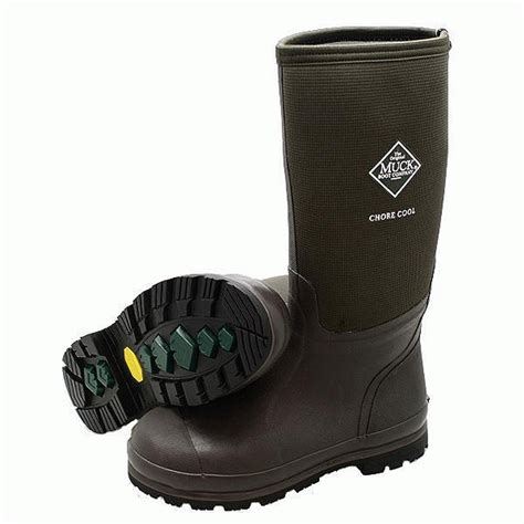 Muck Boots Chore Hi Cool Brown The Original Neoprene Lined Wellie